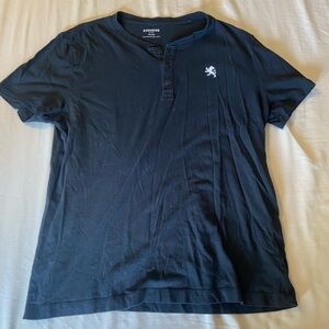 Express Black Henley Tee